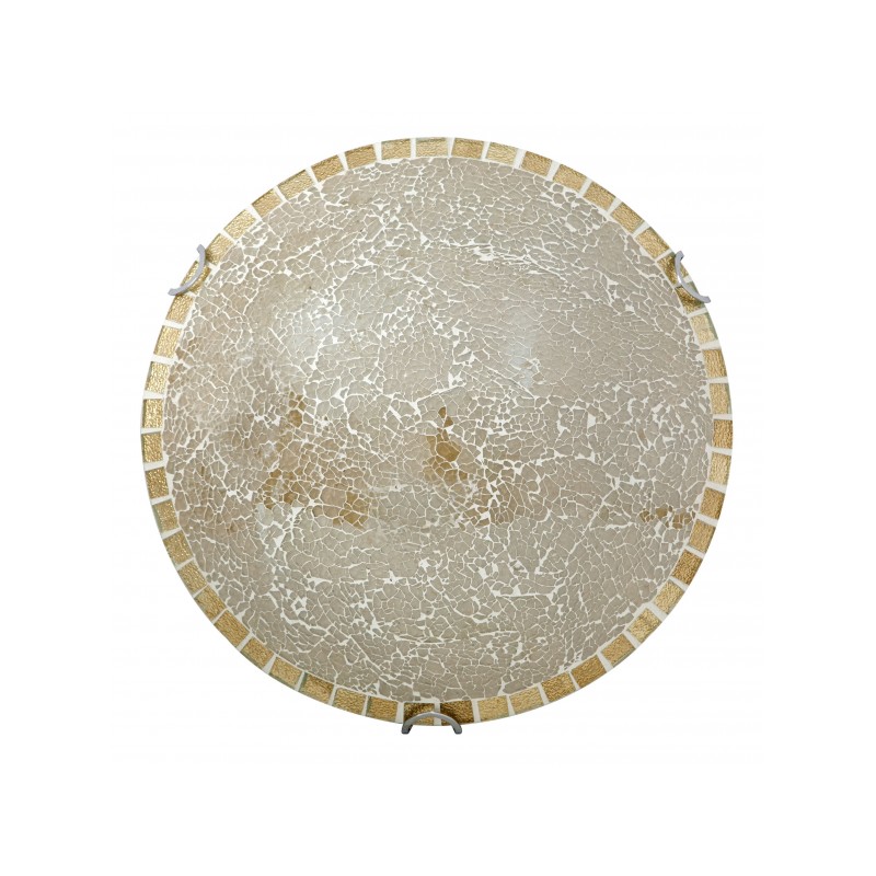 Plafón Carbono ambar 40cm Fabrilamp